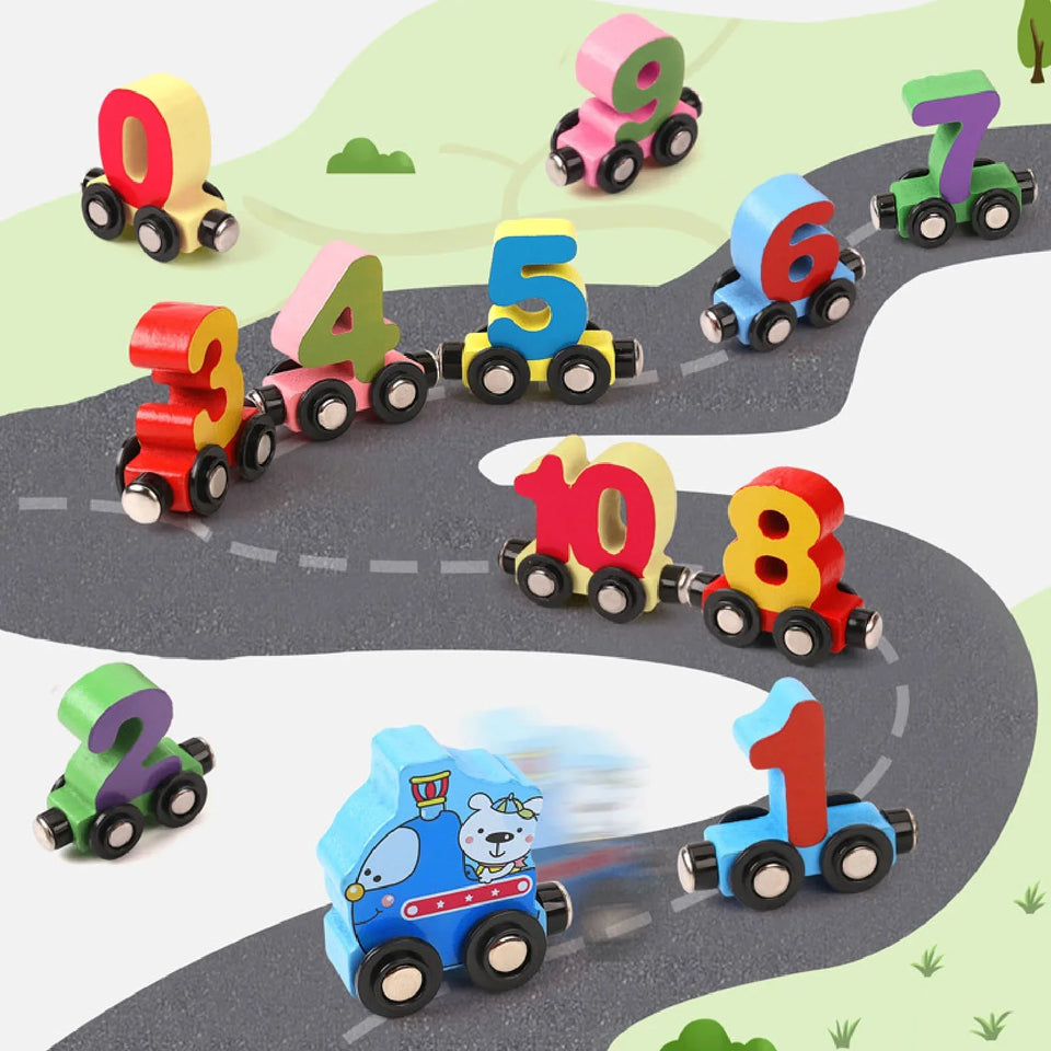 Magnetic Vehicle Number Train