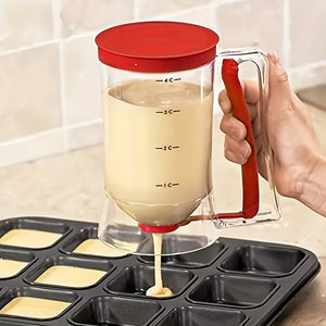 Batter Hand-held Funnel Dispenser for Pancakes, Waffles & Cupcakes