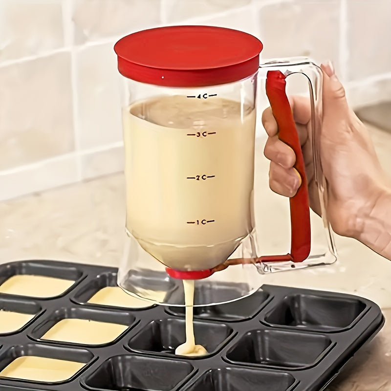 Batter Hand-held Funnel Dispenser for Pancakes, Waffles & Cupcakes