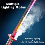 Cyberpunk Neon Electric Lightsaber Sword with Smoke Music (Toy)