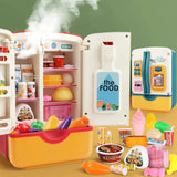 Mini Fridge Refrigerator Pretend Play - 39 pieces set