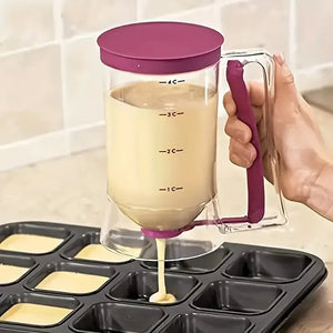 Batter Hand-held Funnel Dispenser for Pancakes, Waffles & Cupcakes