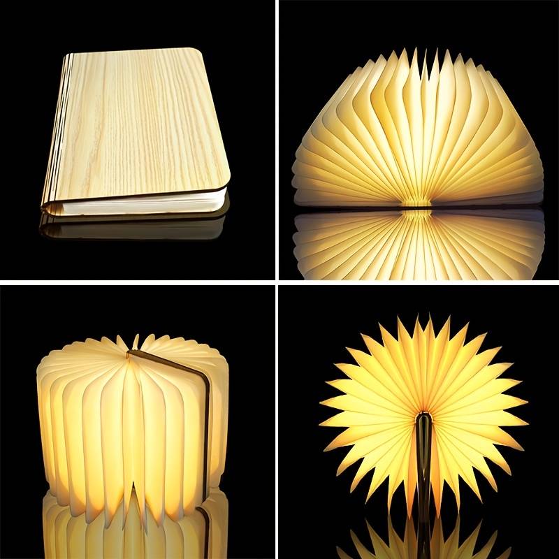 Foldable Wooden LED Desk Lamp
