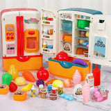 Mini Fridge Refrigerator Pretend Play - 39 pieces set