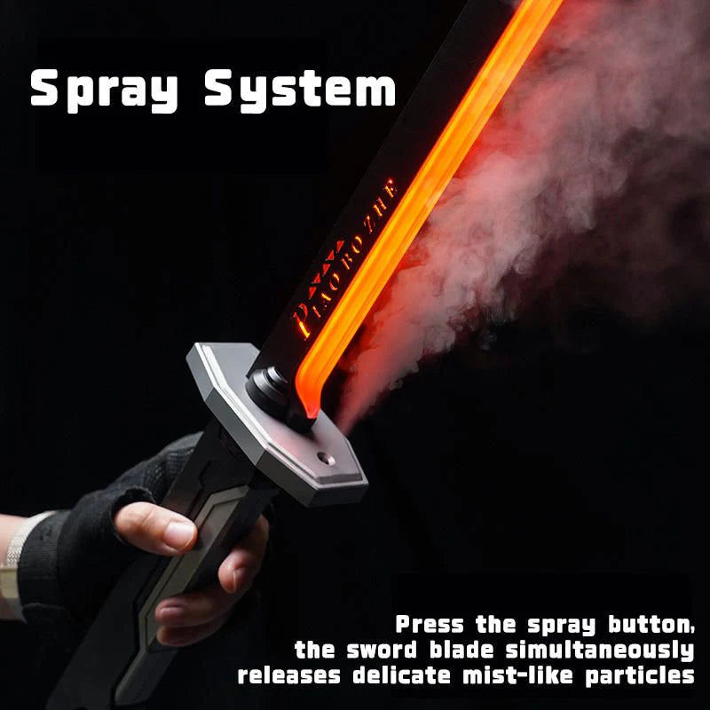 Cyberpunk Neon Electric Lightsaber Sword with Smoke Music (Toy)