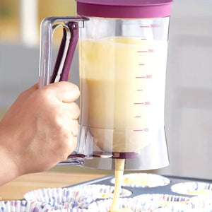 Batter Hand-held Funnel Dispenser for Pancakes, Waffles & Cupcakes