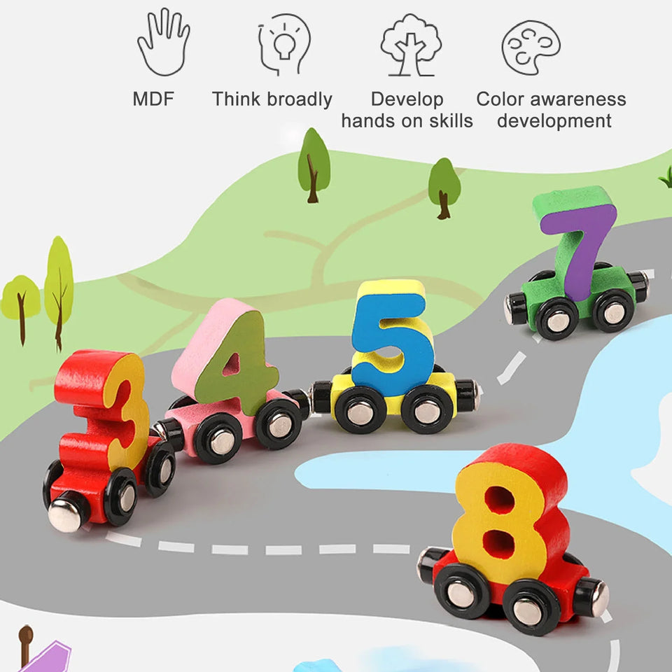 Magnetic Vehicle Number Train