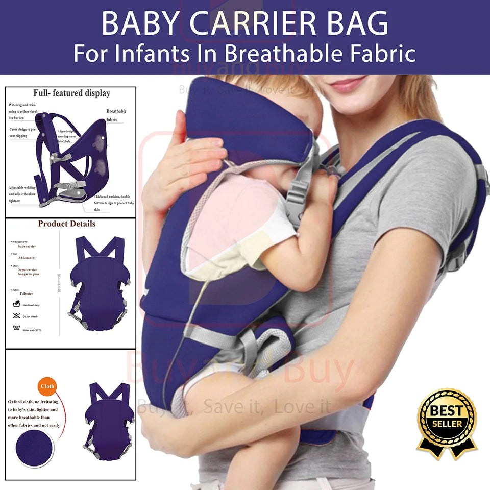 Baby Carrier with Adjustable Straps