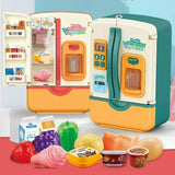 Mini Fridge Refrigerator Pretend Play - 39 pieces set