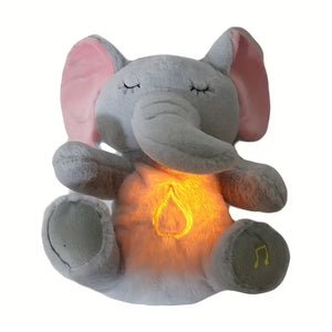 Breathing Relaxing Teddy Elephant with Calming Music, Lights