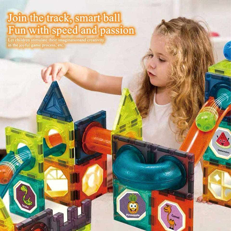 56Pcs Building Blocks  Magnetic Tiles
