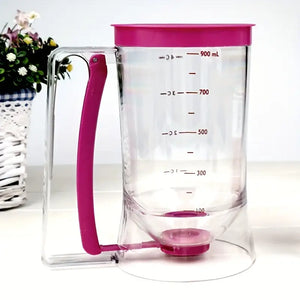 Batter Hand-held Funnel Dispenser for Pancakes, Waffles & Cupcakes