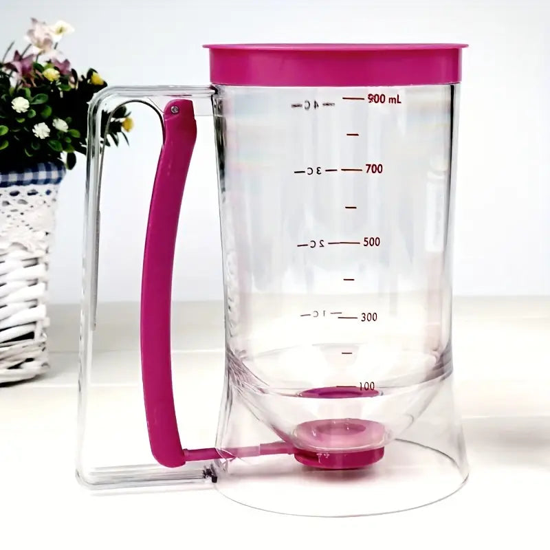 Batter Hand-held Funnel Dispenser for Pancakes, Waffles & Cupcakes
