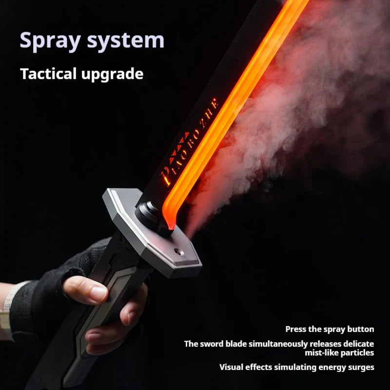 Cyberpunk Neon Electric Lightsaber Sword with Smoke Music (Toy)