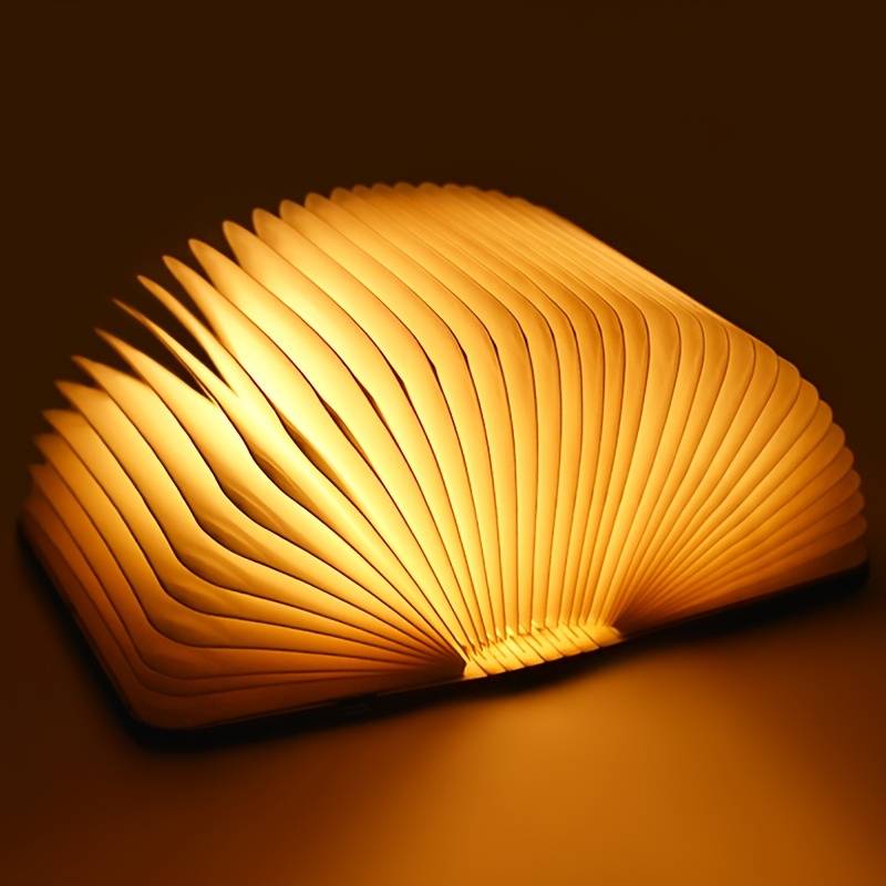 Foldable Wooden LED Desk Lamp