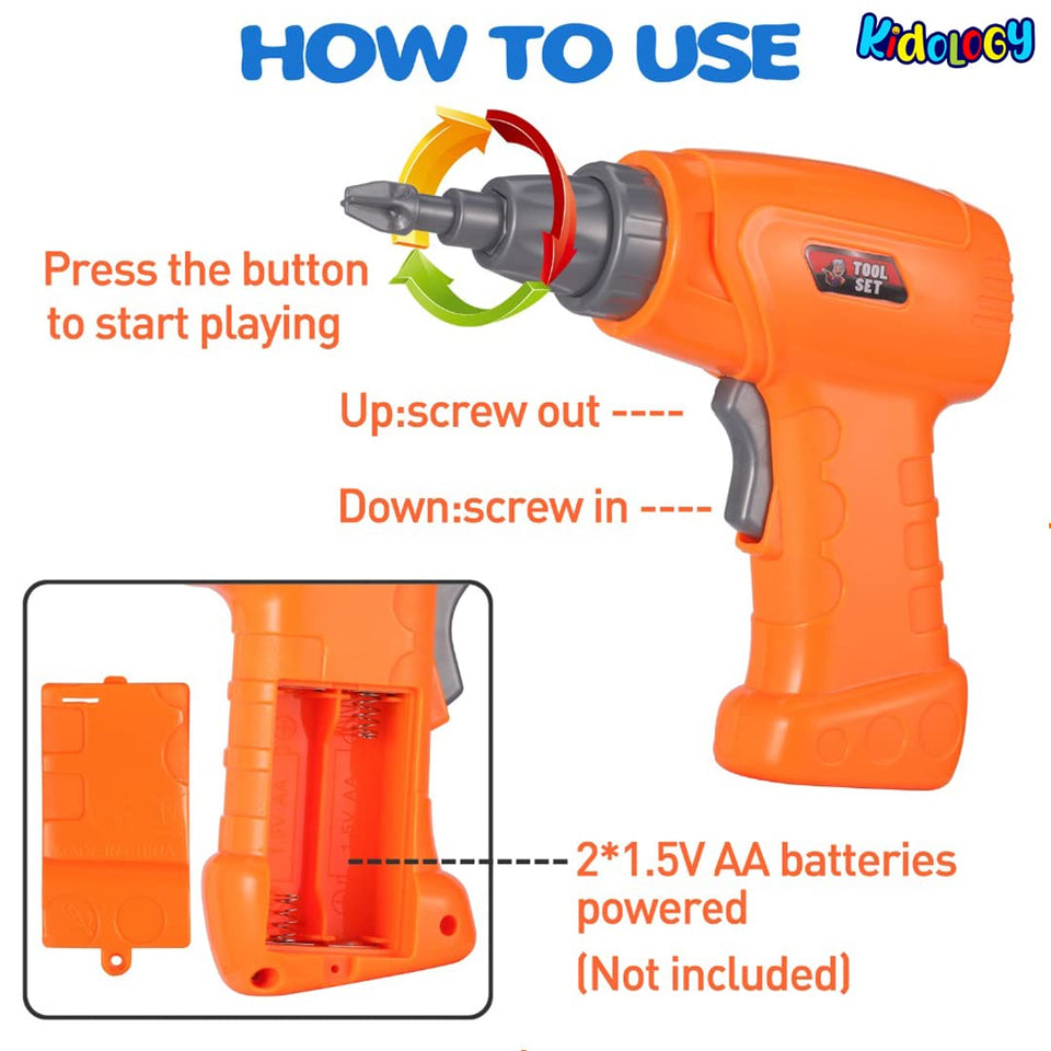 Kids Power Tools with Screwdriver Toy