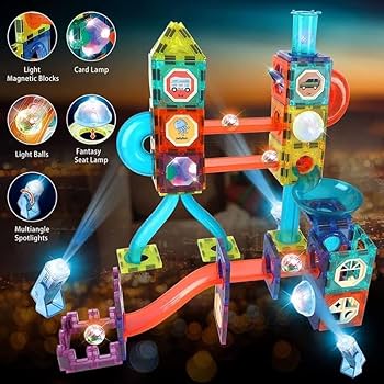 56Pcs Building Blocks  Magnetic Tiles