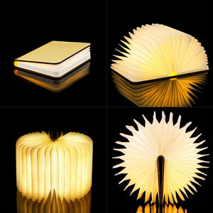 Foldable Wooden LED Desk Lamp