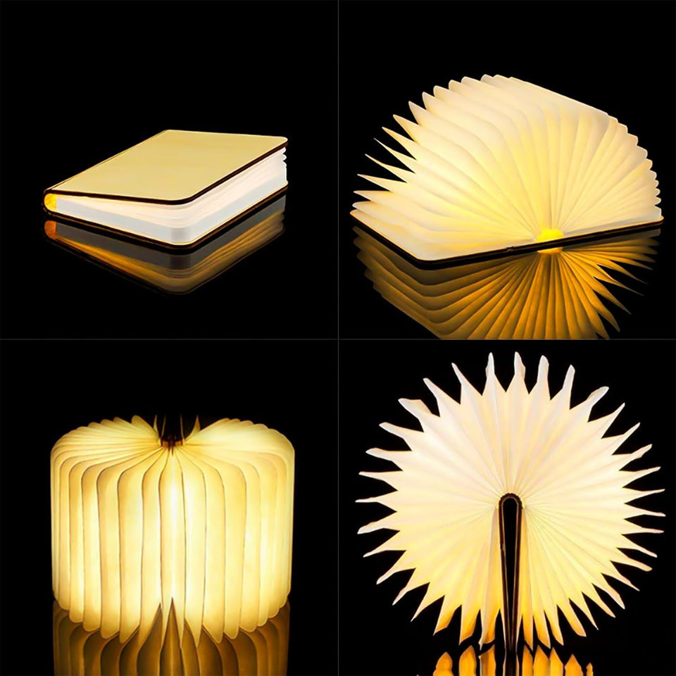 Foldable Wooden LED Desk Lamp