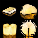 Foldable Wooden LED Desk Lamp