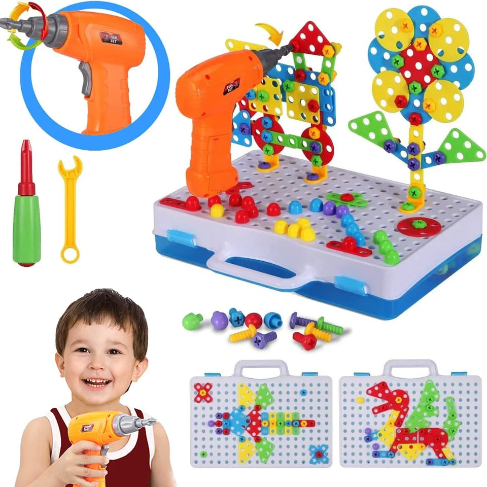 Kids Power Tools With Screwdriver Toy Set