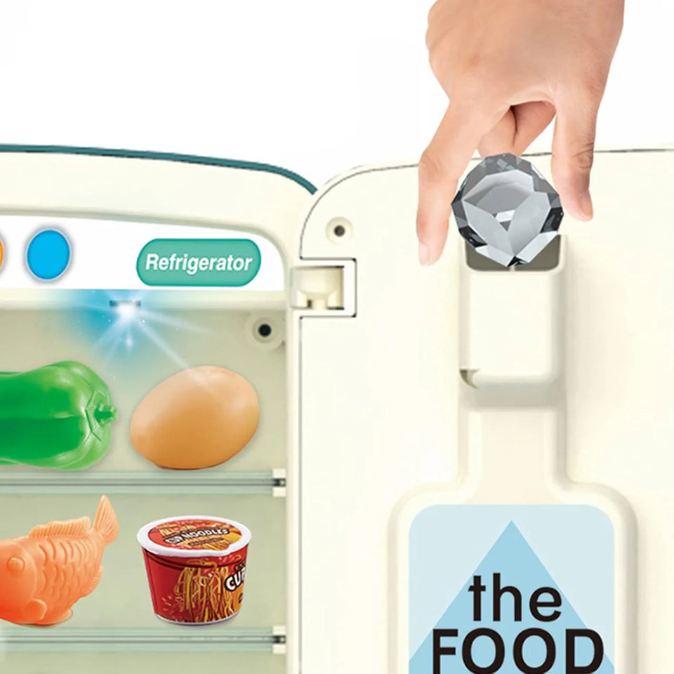 Mini Fridge Refrigerator Pretend Play - 39 pieces set