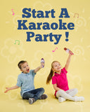 Wireless Bluetooth Karaoke Microphone for Kids (Portable)