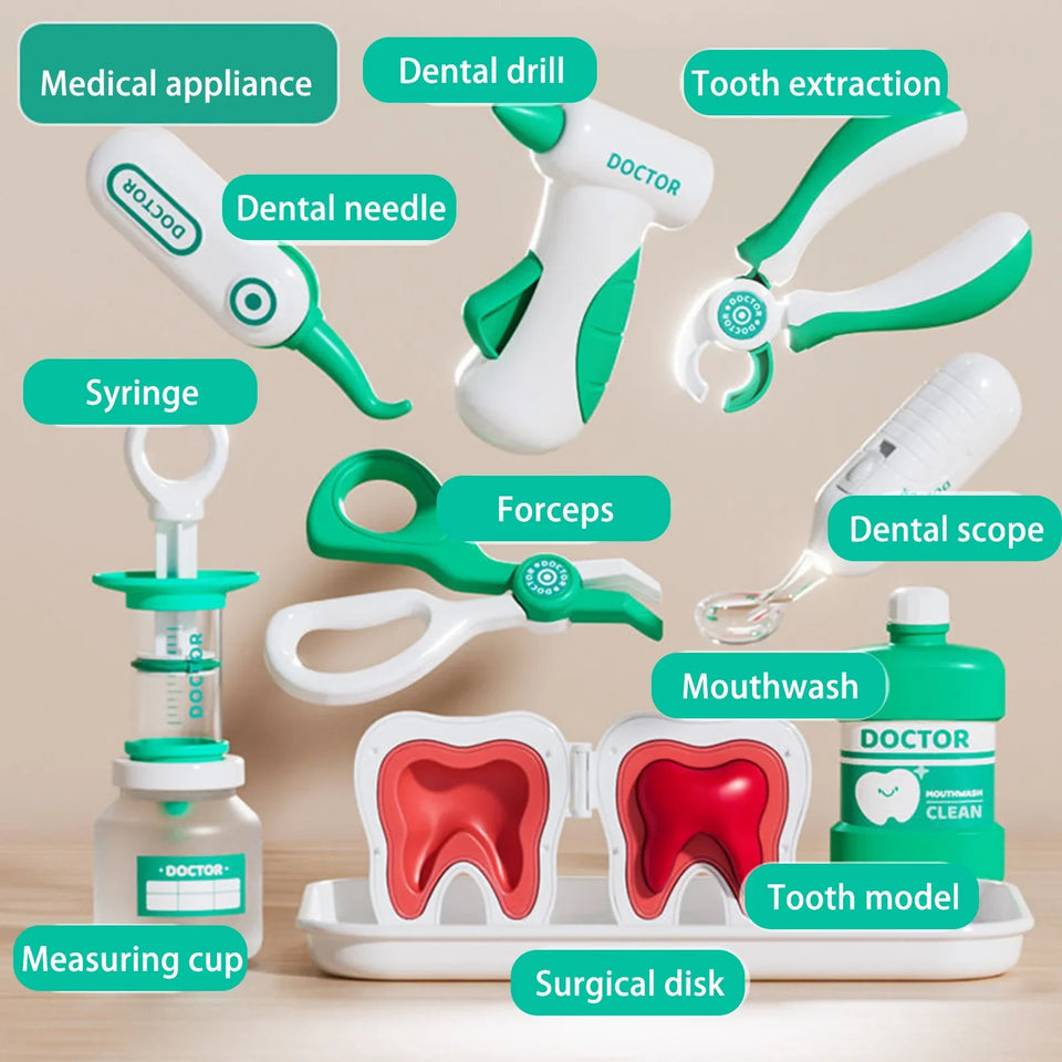 Realistic Dentist Playset for Kids