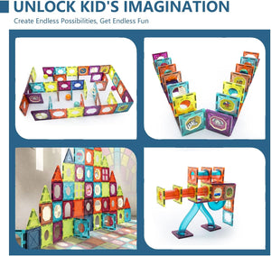 56Pcs Building Blocks  Magnetic Tiles