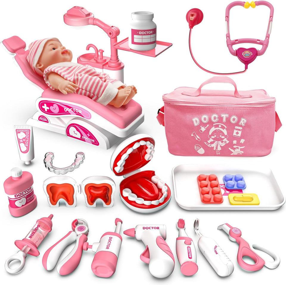Realistic Dentist Playset for Kids