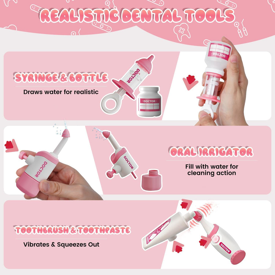 Realistic Dentist Playset for Kids