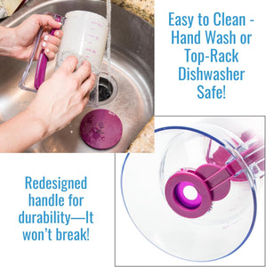 Batter Hand-held Funnel Dispenser for Pancakes, Waffles & Cupcakes