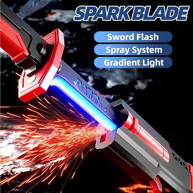 Cyberpunk Neon Electric Lightsaber Sword with Smoke Music (Toy)