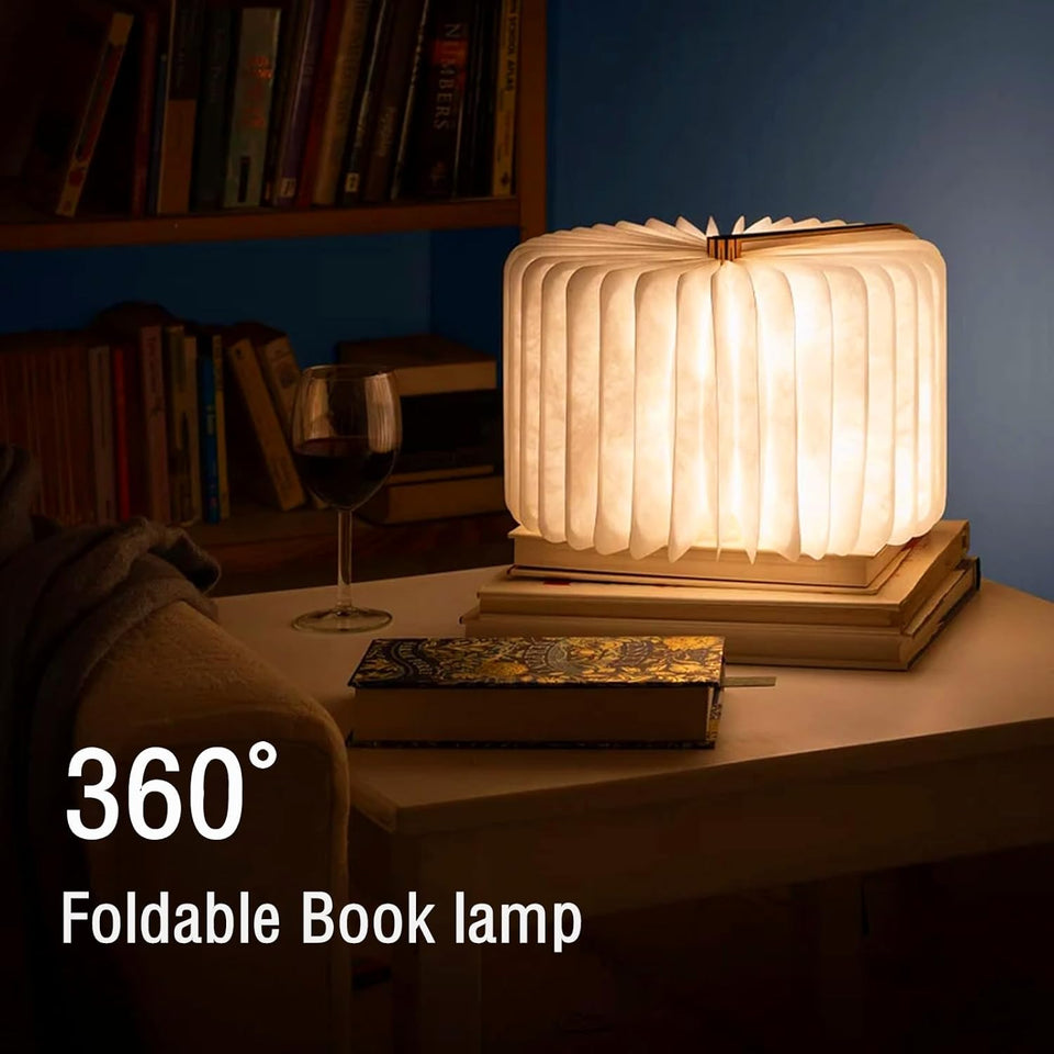 Foldable Wooden LED Desk Lamp