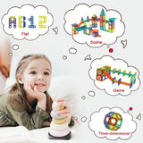 56Pcs Building Blocks  Magnetic Tiles