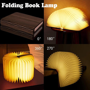 Foldable Wooden LED Desk Lamp