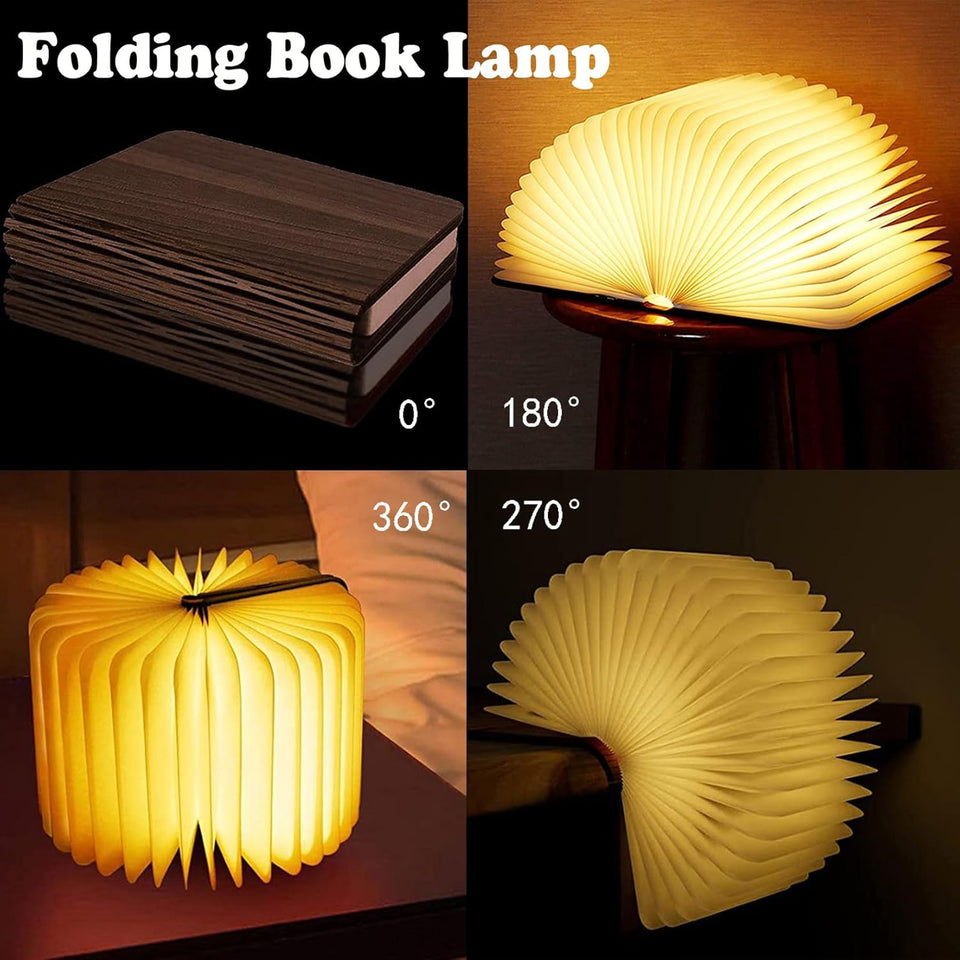 Foldable Wooden LED Desk Lamp
