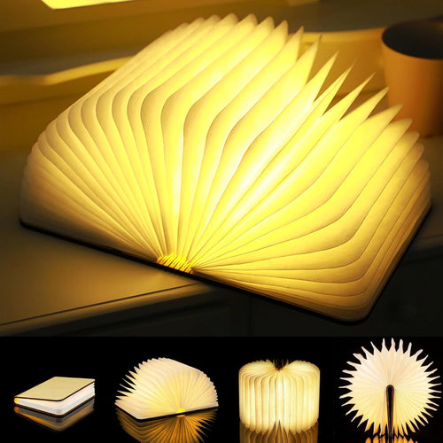 Foldable Wooden LED Desk Lamp
