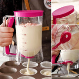 Batter Hand-held Funnel Dispenser for Pancakes, Waffles & Cupcakes