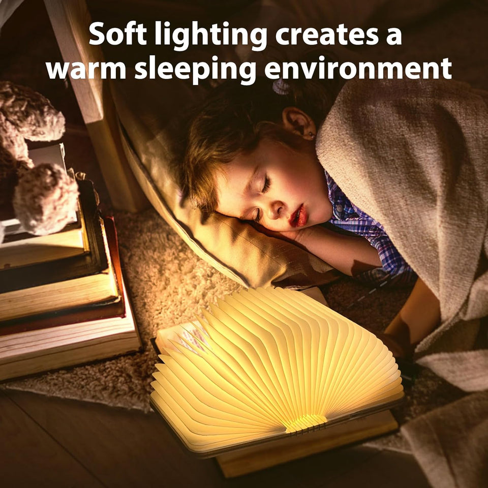 Foldable Wooden LED Desk Lamp