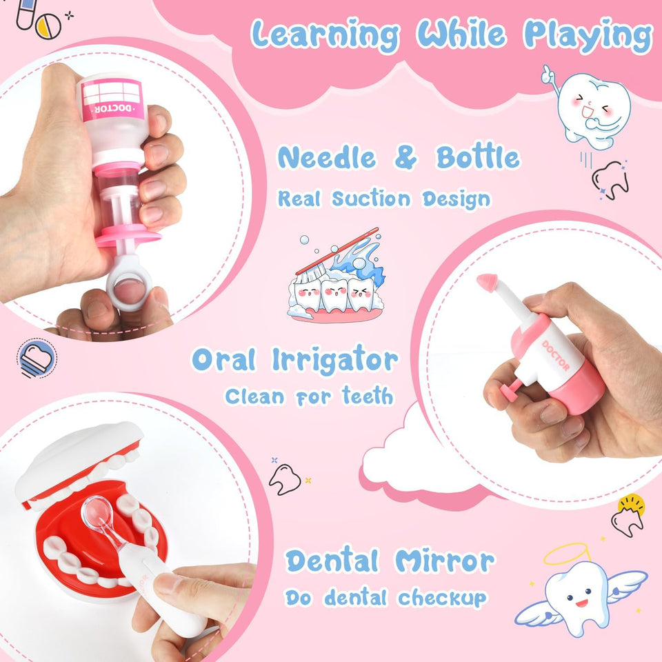 Realistic Dentist Playset for Kids
