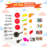 67 Pieces Realistic Kitchen PlaySet