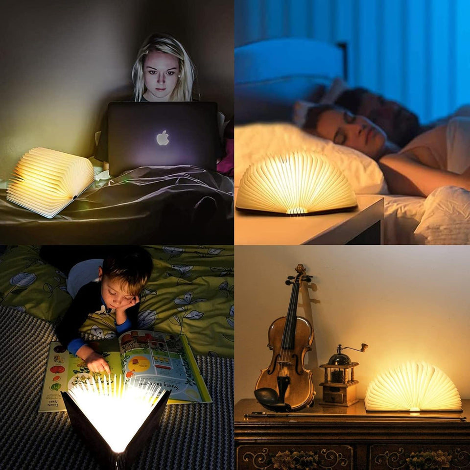 Foldable Wooden LED Desk Lamp