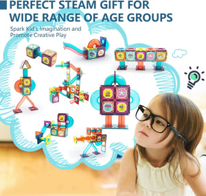 56Pcs Building Blocks  Magnetic Tiles
