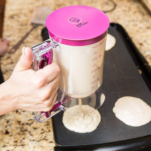 Batter Hand-held Funnel Dispenser for Pancakes, Waffles & Cupcakes