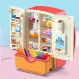 Mini Fridge Refrigerator Pretend Play - 39 pieces set