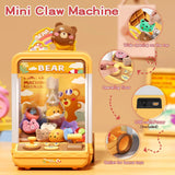 Tea Bear Claw Arcade Toy Machine with LED Lights & Sound (60-Second Challenge)