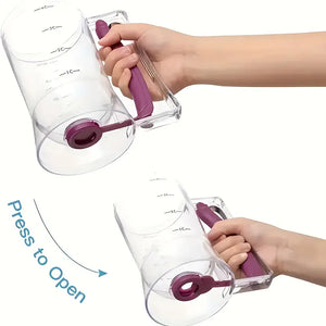 Batter Hand-held Funnel Dispenser for Pancakes, Waffles & Cupcakes