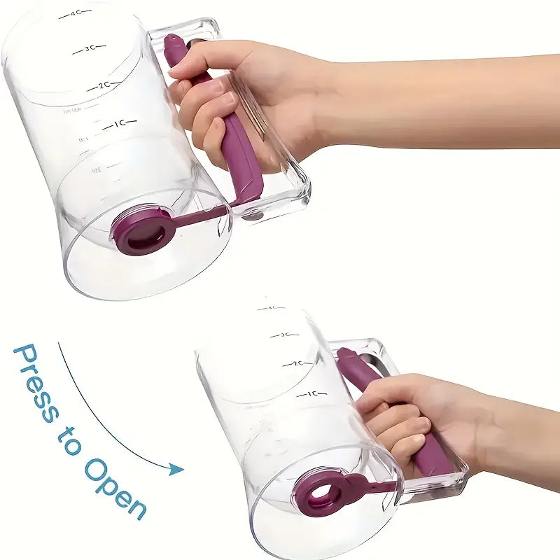 Batter Hand-held Funnel Dispenser for Pancakes, Waffles & Cupcakes