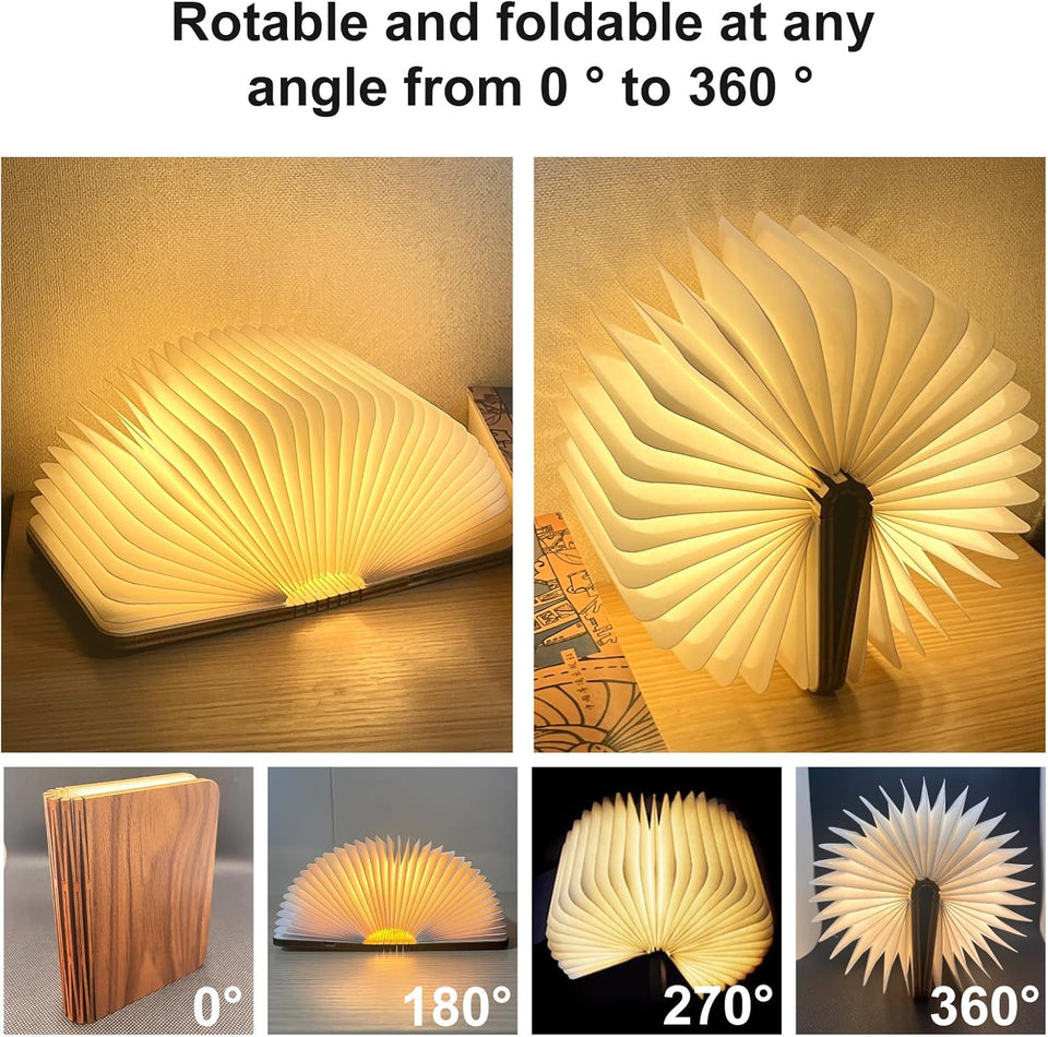 Foldable Wooden LED Desk Lamp